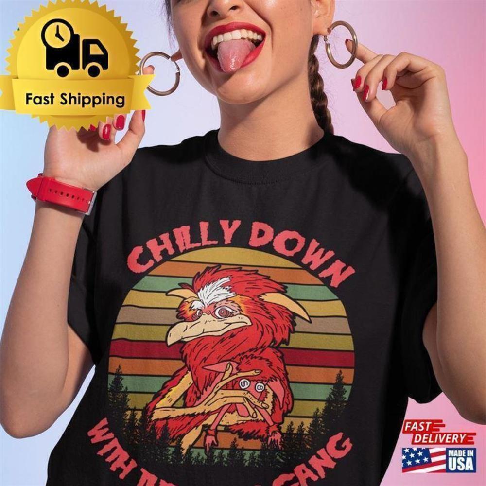 Retro Chilly Down With The Fire Gang Labyrinth Movie Fantasy Graphic T-Shirt